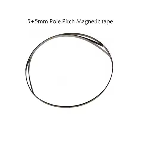 5+5mm High Accuracy Magnetic Tape 5mm Pole Pitch Strip W*H 10*1.2mm for 5um Magnetic Sensor Lathe Wo