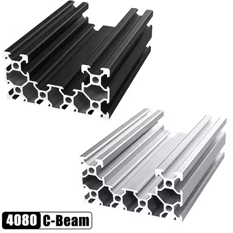 1PC 4080 C beam 20 series 4080 V-slot Aluminum extrusion from 100-550mm Aluminum Extrusion for CNC R