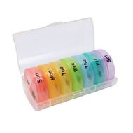 Pill Box Portable medicine pill box 7 days odorless plastic pill case BPA free Weekly Storage box for travel