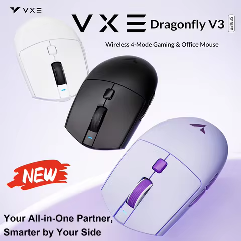 ATK VXE Dragonfly V3 PRO Four-model Gaming Mouse PAW3395SE 2.4G Wireless E-sports Mice Rechargeable 