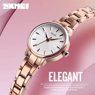 SKMEI Women Fashion Luxury Stainless Steel Quartz Watch Water Resistant Shock Resistant Watch