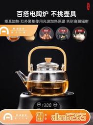 Aapo超值🌸 110V電壓電陶爐玻璃壺鐵壺玻璃壺煮茶器電茶爐燒水壺