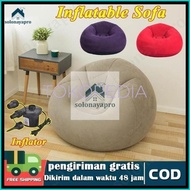 READY TERLARIS BEANBAG OVAL BEAN BAG KURSI SANTAI KURSI SOFA TIUP MALAS KURSI KURSI PANJANG PVC MENE