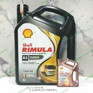 Shell Rimula R3 Turbo 15W-40 5 Liter (Oli Mesin Diesel)