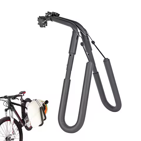 1set Portable Bike Surfboard Rack Holder Bicycle Bike Surf Rack Adjustable Skimboard Wakeboard Wind 