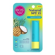 Eos Natural SPF 15 Lip Balm - Waterproof, eos Waterproof Lip Balm 4g -Pineapple Coconut (USA)