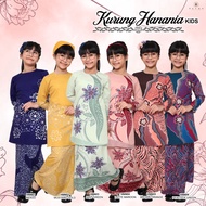 KURUNG HANANIA KIDS Baju Raya Budak Perempuan Muslimah Ready Stock Kurung Bercorak Kanak2 Girls