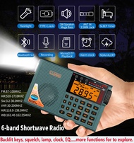RD239 Air Radio VHF/AM/FM/shortwave/Weather Bands Transistor with Bluetooth/TF Card/Flashlight,Key B