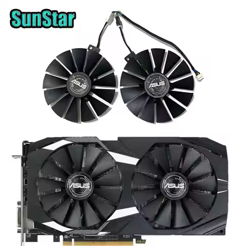 New T129215SM FDC10M12S9-C 4PIN 95MM Video card cooling fan,For Asus Rx 470 580 570,Gtx 1050Ti 1070T