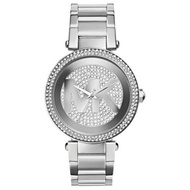 Michael Kors Womens Parker Silver Crystal Pave Dial Watch MK5925