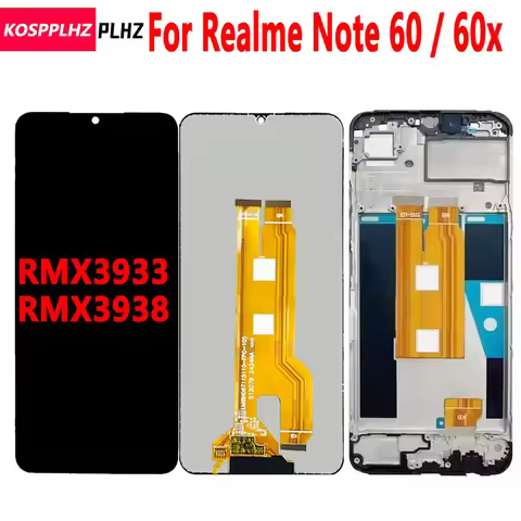 6.74" Screen For Realme Note 60 LCD Display Touch Digitizer Screen With Frame For Realme Note 60X Sc