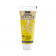 สีอะคริลิค เกรดสตูดิโอ 100ml PEBEO STUDIO ACRYLICS FINE ACRYLIC 100 ML LIGHT AZO YELLOW P831013