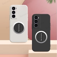 For Itel City 100 4G C671L Soft Minimally Designed Cover TPU With Iron Sheet Sticker