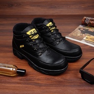 HITAM Original Caterpillar Diego Black Safety Shoes Men Women Steel Toe Sefty Septi Saveti Shoes Cat