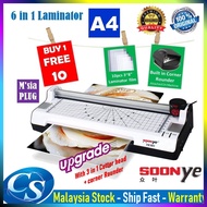 CS Mall: SOONYE 6-in-1 A4 A3 A5 A6 6R 5R 4R 3R 2R Laminator Laminate Machine Paper Photo Cutter trim