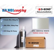 Scratch Removal Spray Paint for TOYOTA ALTIS PEARL WHITE Code 070 - CRYSTAL WHITE Genuine D-BOND Hig