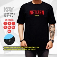 NETIZEN Distro T-shirts, DTF Screen Printed T-shirts, Short Sleeve Shirts, SML XL 2XL 3XL 4XL KY63