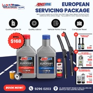 Car Servicing - AMSOIL European Series Engine Oil Service Package | 5W30 5W40 Audi VW BMW Mercedes