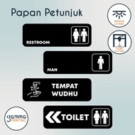 Hmj Project Acrylic Toilet Sign / WC Cafe Signage / Restaurant Sign