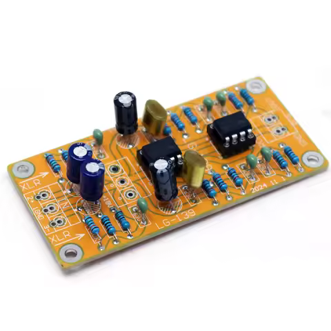 Balanced XLR to Unbalanced Single-ended RCA Preamplifier NE5532 Dual OP AMP Circuit Preamp Board Low