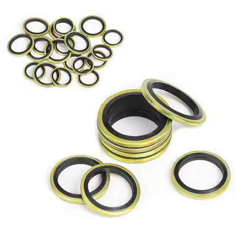 O-ring Bonded Washers Metal Rubber Oil Drain Plug Gasket Bonded Seal Oil Washer for Plumbing 6/8/10/