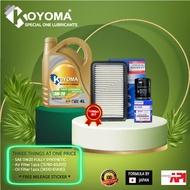 SUZUKI SWIFT 1.5cc AIR FILTER + OIL FILTER + KOYOMA 0W20 FULLY SYNTHETIC ENGINE OIL