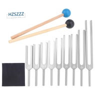 Tuning Forks Set 9Pcs 174/285/396/417/528/639/741/852/963Hz Tuning Fork,Sound Healing Tool Set for H