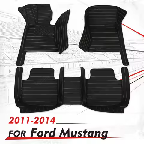 Custom Car floor mats for Ford Mustang 2011 2012 2013 2014 auto foot Pads automobile carpet cover in