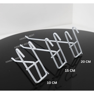 Single Ram Putih Cantolan Aksesoris Display 15 cm / Display Cantolan / Hijang Hiasan / Wire Grid