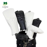 ALANFY Golf Wood Cover, Waterproof PU Leather Golf Headcover, Protective Cover Hybrid 2 Color Dustfr