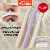 Life Girls Morandi Safety Eyebrow Razor Stainless Steel Blade Portable Facial Dermaplaning Tool For 