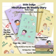 2026 Indigo Diary  Mindfulness B6 Weekly Diary  Date Type/2026 Korean Planner Diary /2026 Planner/ 2