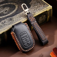 Handmade Leather Key Case Protection Key Shell Protective Cover Car Accessories For Honda vezel civic accord 2021