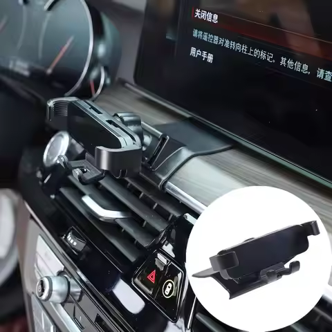 Car Styling Mobile Phone Holder For BMW G30 G31 G32 5 6 Series 2018-2022 Air Vent Mount Bracket Grav
