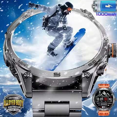 New T-Rex3 Ultra 1000mAh Battery Smart Watch Built in GPS Compass 10ATM Waterproof Sports tracker Ou