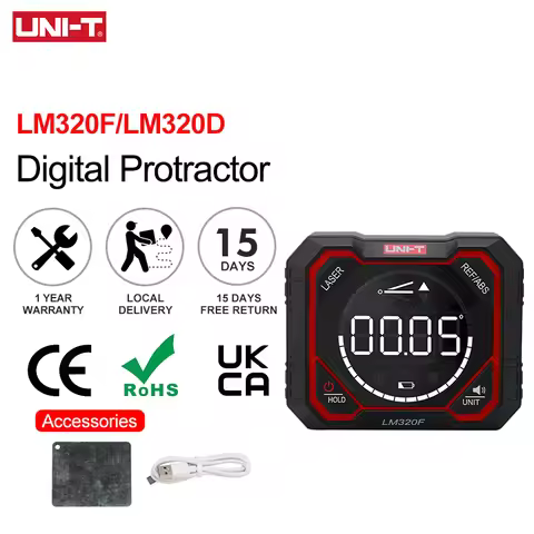 UNI-T Angle Meter LM320F LM320D Electronic Level Magnetic Inclinometer Digital Protractor LM320C Ang