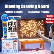 🔥Hot sale🔥 Children Illuminated Drawing Board LED Light Transparent Erasable Drawing Board Drawing B