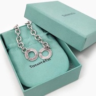 專櫃正品Tiffany &amp; Co. 純銀手鍊+愛心墜飾