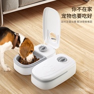 Pet Dog Cat Automatic Feeder Wet and Dry Food Double Meal Separation Home Timing Quantitative Meal Healthy Feeding Doubl