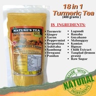 [Nique Store] Turmeric 18-in-1 Herbal Powder Tea - Nature's Tea 400grams , 100% Organic , Luyang Dilaw , All Natural , immunity booster , tsaa , chaa , Ginger , salabat, antioxidant , organic, halamang gamot, lemon grass