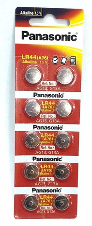 ถ่านกระดุม Panasonic LR44 1.55V ของแท้ บริษัทพานาโซนิค ซิลเซลล์