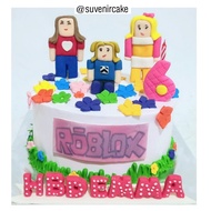 (N)Yar(I) Cake Roblox/Kue Ulang Tahun Roblox Girl/Kue Uktah Roblox