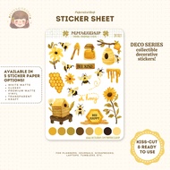 Bee Aesthetic Stickers, Bee Stickers, Bee Decor, Cute Bee Stickers, Bee | DC027 | PaperaicaShop