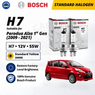 BOSCH Eco H7 Halogen Headlamp Bulb 12V 55W H7 Bulb for Perodua Alza (2009-Present) Lampu Mentol Depa