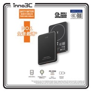 CCC可追溯二維碼磁吸無線充電香港最薄 移動電源 5000mAh G5S (黑色)｜Qi2 15W無線快充Type-C PD20W有線快充行動電源[ CCC 不起火 不爆炸]通過針刺測試 安全電池