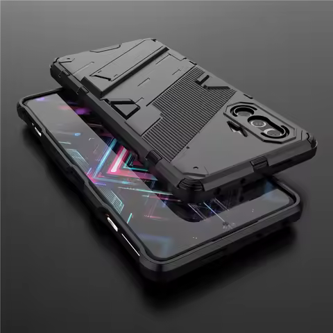 For Xiaomi Redmi K40 Gaming Case Cover Bumper Bracket Stand Holder Full Protect Armor Phone Case Fun