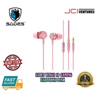 Sades Wings 10 Gaming Earphone Pink