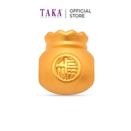 HM5 TAKA Jewellery 999 Pure Gold Charm FU DAI