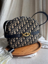 中古包Dior Vintage海軍藍老花側背包