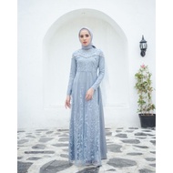 Namira Exclusive Dress for wedding Gamis Muslimah Brukat Syar'i Dress
